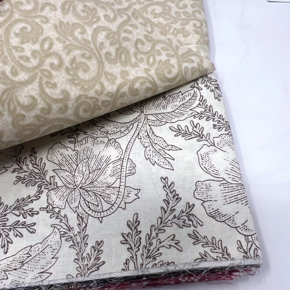 Annie's Creative Quilters Fabric Club Chocolate‎ & Cherry Collection Slippers